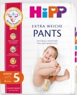 HiPP sauskelnės-kelnaitės PREMIUM, 5 dydis, 11-17 kg., 33 vnt., 92049