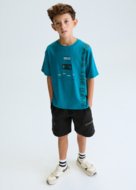 MAYORAL marškinėliai trumpomis rankovėmis, aqua, 6.034-24, 140 cm