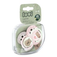 LOVI dinaminis silikoninis čiulptukas CapiChill Girl, 6-18m, 2 vnt., 22/933girl