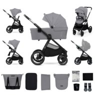 KINDERKRAFT universalus vežimas 2IN1 NEA 2.0, platinum grey, KSNEA002GRY2000