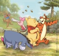 CLEMENTONI dėlionė Square Disney Winnie the Pooh, 3x48 det., 25063