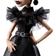 MONSTER HIGH X WEDNESDAY lėlė Trečiadienė juoda suknele, HXJ03