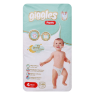 GIGGLES sauskelnės-kelnaitės Jumbo Maxi, 4 dydis, 7-18 kg, 48 vnt.