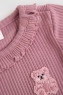 COCCODRILLO smėlinukas TEDDY BEAR GIRL NEWBORN, rožinis, cm