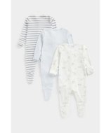 MOTHERCARE šliaužtinukas ilgomis rankovėmis, 3 vnt., CB274