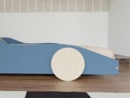 BENLEMI vaikiška lova-automobilis DRIFTY, 80x160 cm., Yellow/Black, JP-0061/80X160-ZLU