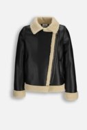 COCCODRILLO kailiniai OUTERWEAR GIRL JUNIOR, juoda, ZC5153101OGJ-021-146, 146 cm