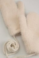 COCCODRILLO pirštinės ACCESSORIES WINTER GIRL, kreminės, ZC5360102AWG-002-XS, XS cm