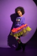 COCCODRILLO marškinėliai RAVE GIRL KIDS, violetiniai, cm