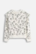COCCODRILLO marškinėliai FROSTING PUDDLE GIRL KIDS, kreminiai, cm