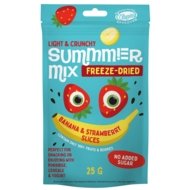 SUMMMER šaltyje džiovintų bananų ir braškių mišinys, 25 g., 6170036 