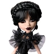 MONSTER HIGH X WEDNESDAY lėlė Trečiadienė juoda suknele, HXJ03