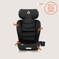 LIONELO automobilinė kėdutė NEAL I-SIZE, 100-150 cm., Black carbon