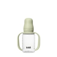 BIBS mokomoji gertuvė su rankenomis, 150 ml., Sage