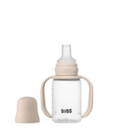 BIBS mokomoji gertuvė su rankenomis, 150 ml., Blush
