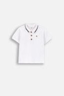 COCCODRILLO polo marškinėliai trumpomis rankovėmis, balti, dydis