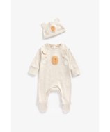 MOTHERCARE šliaužtinukas ilgomis rankovėmis ir kepurė, BB766