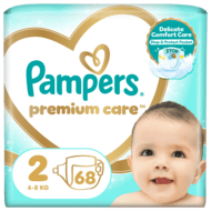 PAMPERS sauskelnės Premium Care 2 dydis 4-8kg 68 vnt. 81765771