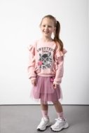 COCCODRILLO džemperis CRAFT PUNK GIRL KIDS, rožinis, ZC5132101CGK-033-110, 110 cm