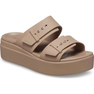 CROCS basutės BROOKLYN BUCKLE LOW, smėlio spalvos, 207431-2Q9, 42,5 dydis