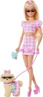 BARBIE Twinning Looks šviesiaplaukės lėlės ir šunelio rinkinys, JFP36