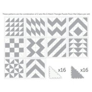 SUNTA trikampių dėlionės kilimėlis Mix and Match, 1018B3-C