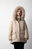 COCCODRILLO striukė OUTERWEAR GIRL JUNIOR, kreminė, cm