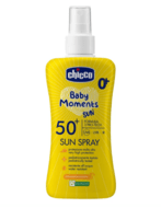 CHICCO apsauginis purškiamasis kremas nuo saulės, 150ml SPF 50+