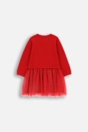 COCCODRILLO suknelė ELEGANT BABY GIRL, raudona, ZC4129401EBG-009-098, 98 cm