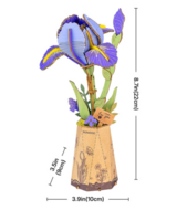 ROWOOD medinis konstruktorius Violetinis Vilkdalgis, TW121