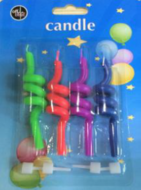Žvakutės OB (perlamutrinės, neoninės, spiralinės, neužpučiamos, grojančios), 5298000230892