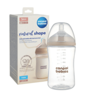 CANPOL BABIES maitinimo buteliukas su žinduku NATURAL SHAPE, 260 ml, 35/401
