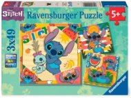 RAVENSBURGER PUZZLE dėlionė Disney Stitch, 3x49 det., 12004114 6