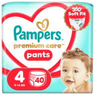 PAMPERS sauskelnės-kelnaitės Premium Pants, 4 dydis, 9-14kg, 40 vnt., 80895119