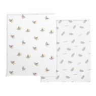 CHICCO paklodės su guma lopšiukui BABY HUG, 39x77 cm., 2 vnt., Greenery