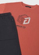 MAYORAL marškinėliai trumpomis rankovėmis ir šortai, copper, 6.690-44, 140 cm