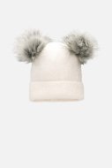 COCCODRILLO kepurė ACCESSORIES WINTER GIRL, ecru, ZC3364304AWG-003