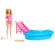 BARBIE lėlės ir baseino pramogų rinkinys, HRJ74