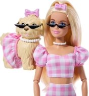 BARBIE Twinning Looks šviesiaplaukės lėlės ir šunelio rinkinys, JFP36