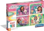 CLEMENTONI GABBY'S DOLLHOUSE dėlionė, 4in1, 21752