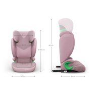 KINDERKRAFT automobilinė kėdutė JUNIOR FIX 2 PLUS, 100-150 cm., Pink, KCJUFI20PNKPL0N