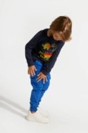 COCCODRILLO sportinės kelnės DIGITAL BOY KIDS, cobalt, ZC4120201DBK-032-122, 122 cm
