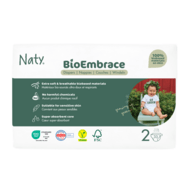 NATY sauskelnės BioEmbrace, 2 dydis, 3-6 kg., 33 vnt., 8000208