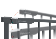 HAUCK apsauginiai varteliai CLEAR STEP AUTOCLOSE 2, Black, 597484