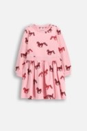 COCCODRILLO suknelė ilgomis rankovėmis, rožinė, WC6129101GGK-033-110, 110 dydis
