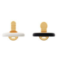 HEORSHE ortodontinio ir apvalaus čiulptuko rinkinys, White/Black
