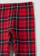 OVS 1 EN GIRL 3-10Y LEGGINGS 7-8 RED/BLACK CHECK 001911878