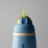 TOMMEE TIPPEE gertuvė - termosas su šiaudeliu INSULATED STRAW 266ml, 12m+, grey, 448013