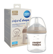 CANPOL BABIES maitinimo buteliukas su žinduku NATURAL SHAPE, 150 ml, 35/400