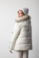 COCCODRILLO striukė OUTERWEAR GIRL JUNIOR, kreminė, cm